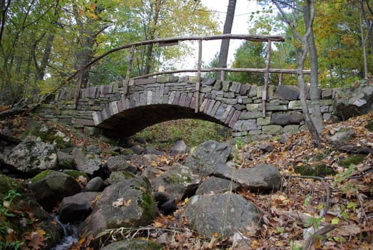 old retro stone bridge