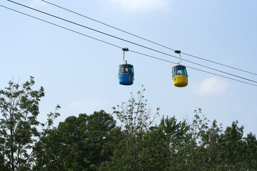 Sky ride at the Minnesota State Fair.