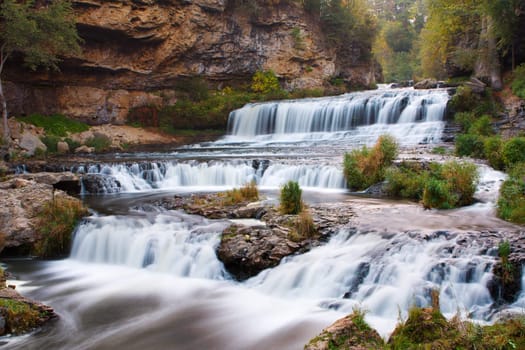 Willow Falls at Willow River State Park.