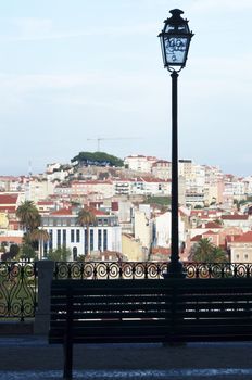 view from on Lisbon's viewpoints