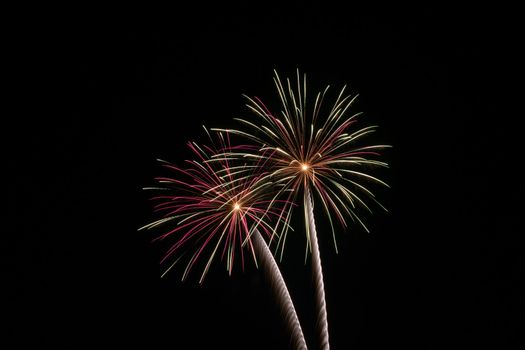 Fireworks during the 4th of July Celebration.