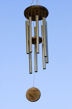 Wind Chimes blowing in the summer air.