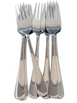 close up of a heap of forks