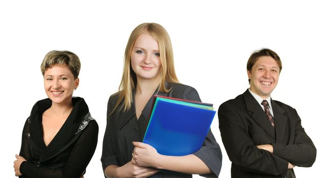 Business people. Group of people it is isolated on a white background.