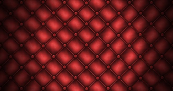 Texture leather quilted a sofa. Rd color.Highly detailed surface of a leather sofa.