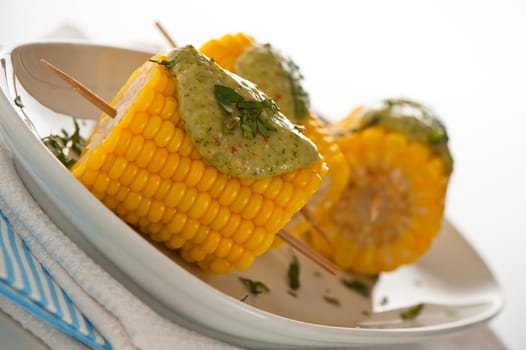 Sweet corn on a skewer