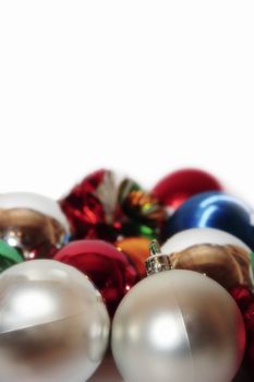 a selection of christmas balls and baubles