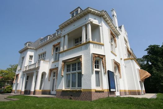 White villa in The Hague, Netherlands