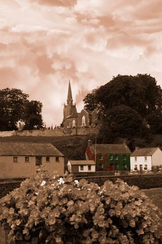 a beautiful irish town in the country