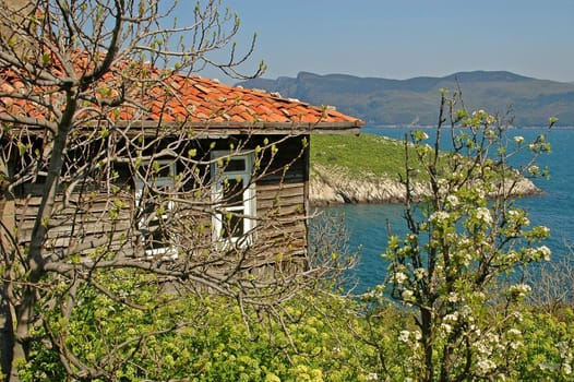 The Turkish city of Amasra in the black sea