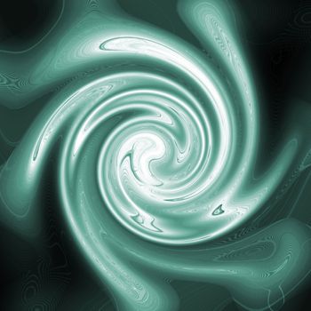 A turquoise twirl background illustration - very abstract.
