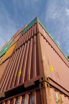 containers in a container terminal