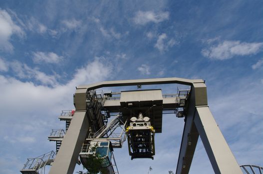 crane for containers at terminal