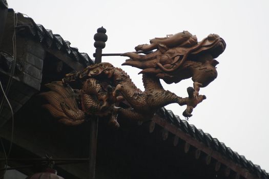 Dragon in the old city of Luoyang