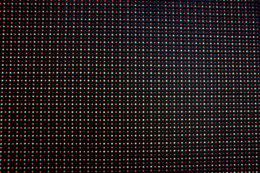 Close-up of the Matrix of a Screen made of multiple LEDs....