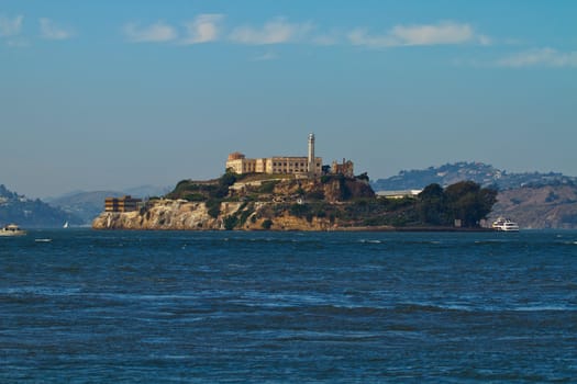 Alcatraz Island in San Francisco Bay California