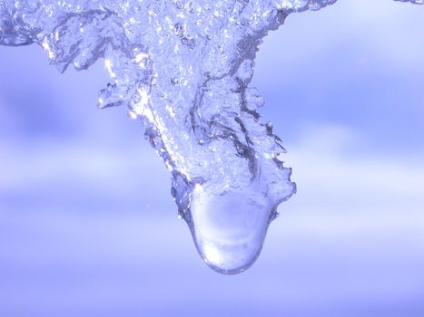 close-up of ice, very shallow DOF!