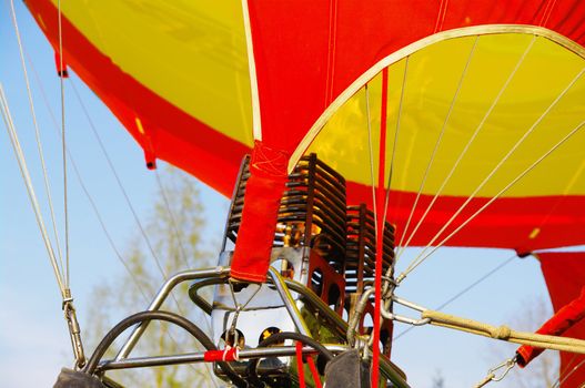 close up of hot air balloon