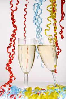 Champagne Glasses with ribbons......................