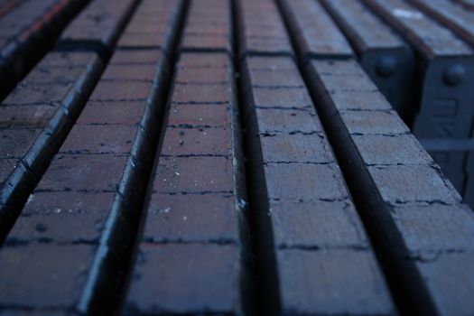 stack of dark coal briquettes