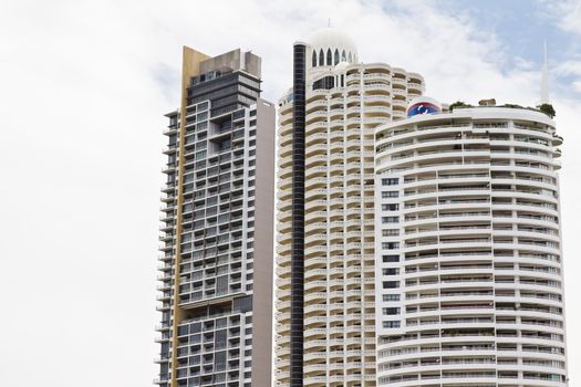 Modern hotel, apartment beside the beach.