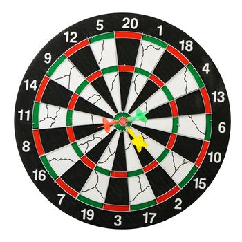 Board for darts. It is isolated on a white background