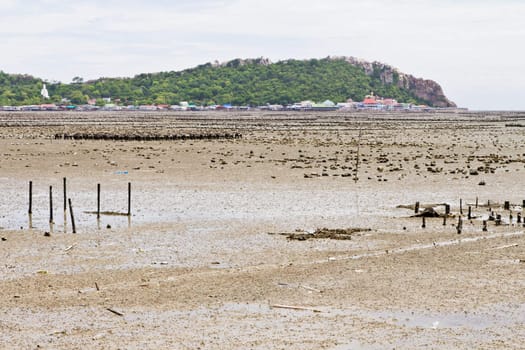 Beaches, rocky areas. The sea east of Thailand.