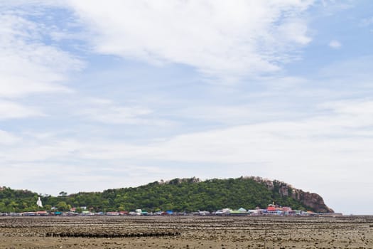 Beaches, rocky areas. The sea east of Thailand.