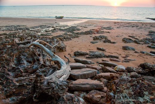 the ocean coast in Darwin, Australia