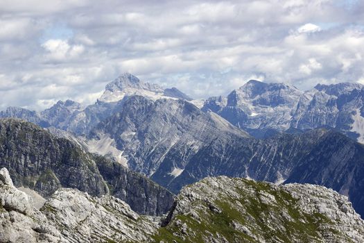 julian alps in the summer, slovenia 