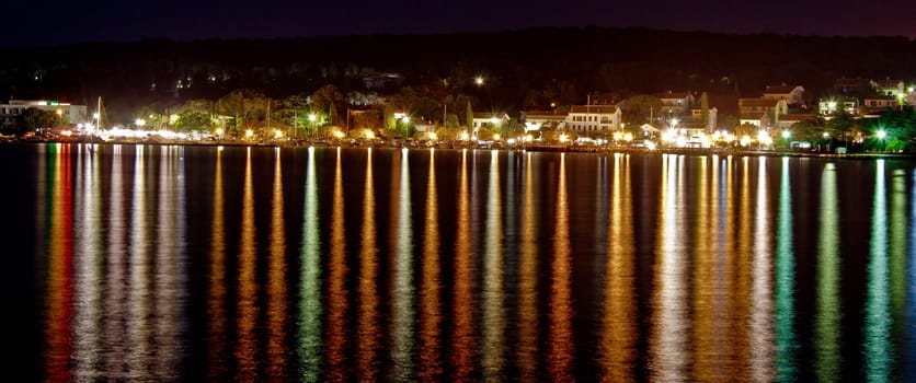 Light reflecting on sea surface, Malinska, Island of Krk, Croatia