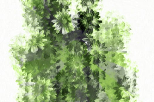 Abstract grunge floral background pattern. Digitally created illustration.