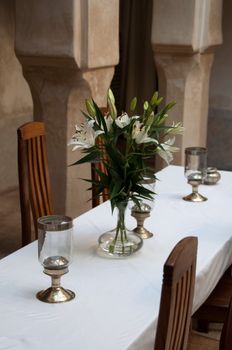 Stylish Table in a beautiful environment in a morrocan restaurant