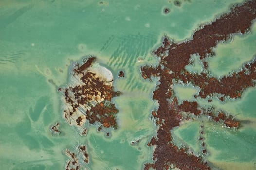 Rusty chipped paint metal texture. Abstract industrial background.
