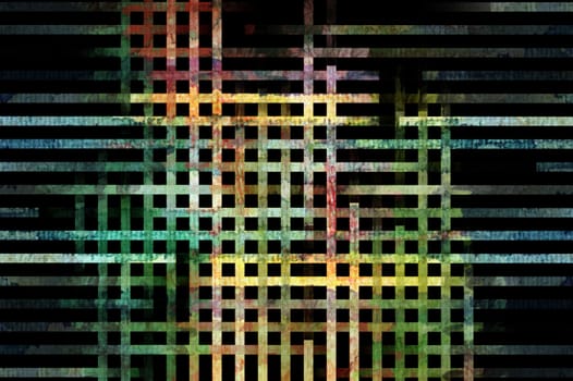 Abstract colorful lines pattern. Digitally created illustration.