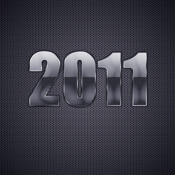 Happy new year 2011. High resolution 3d illustration. Calendar.