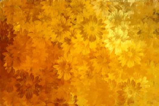 Abstract floral background paint pattern. Digitally created llustration.