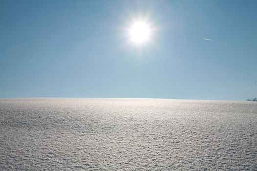 Details of a beautiful snow surface perfect for backgrounds on greeting cards etc.