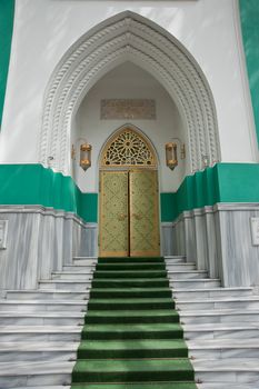 Doors in synagogue. Islamic city centre Odessa