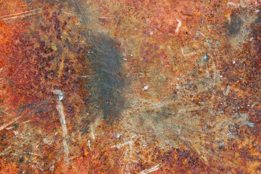 Rusty metal sheeting surface. Abstract industrial texture.