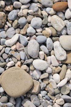 Pebble background. A set of a pebble of the various form and color