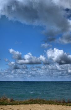 The sea and the sky. Coast of the black sea Crimea, Ukraine