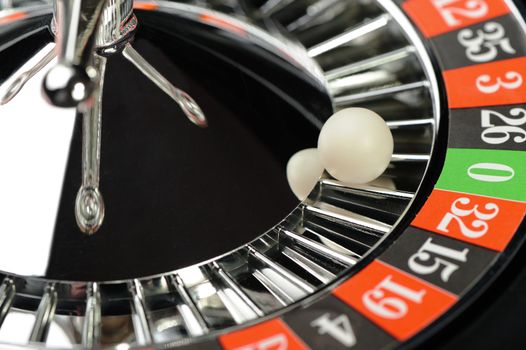 Roulette. Gambling in game establishments of a casino
