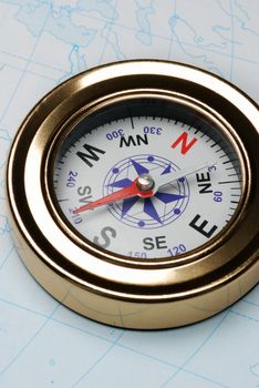 Compass and card. The device for the instruction of a direction and a card
