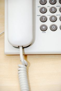 Phone. Stationary phone with a push-button set of number