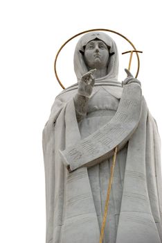 Religious statue. Oranta - the image sacred in a prayful pose