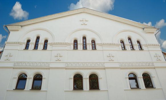 Facade of a building of church. A Christian construction - east Ukraine