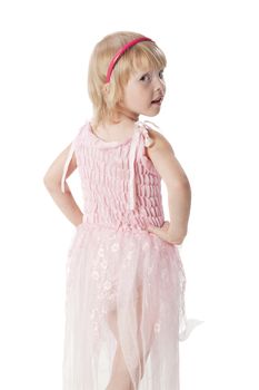 Little girl dressed like a pretty fairy