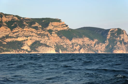 Mountains and the sea. The Crimean peninsula the Sevastopol bay