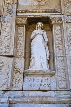 The ruins of the ancient city of Ephesus in Turkey